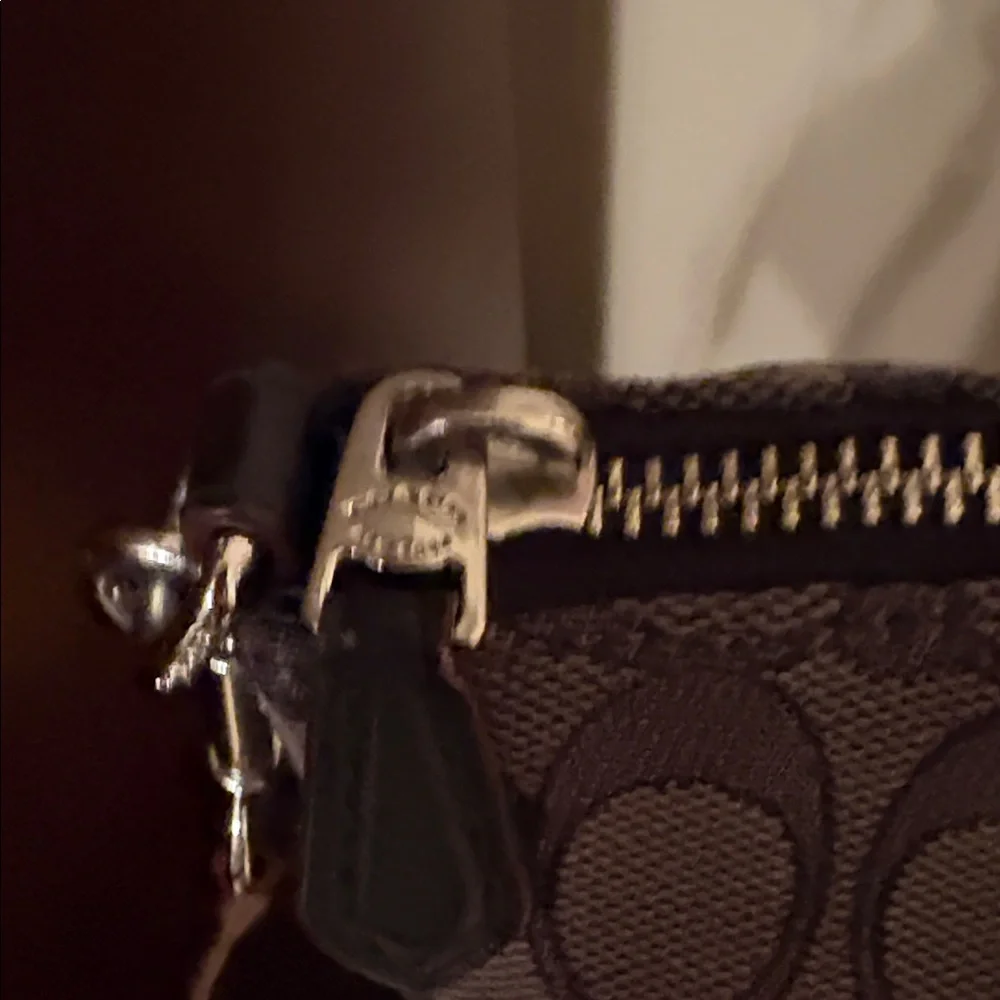 Coach small Kelsey satchel signature jacquard canvas with black leather trim - Picture 3 of 14